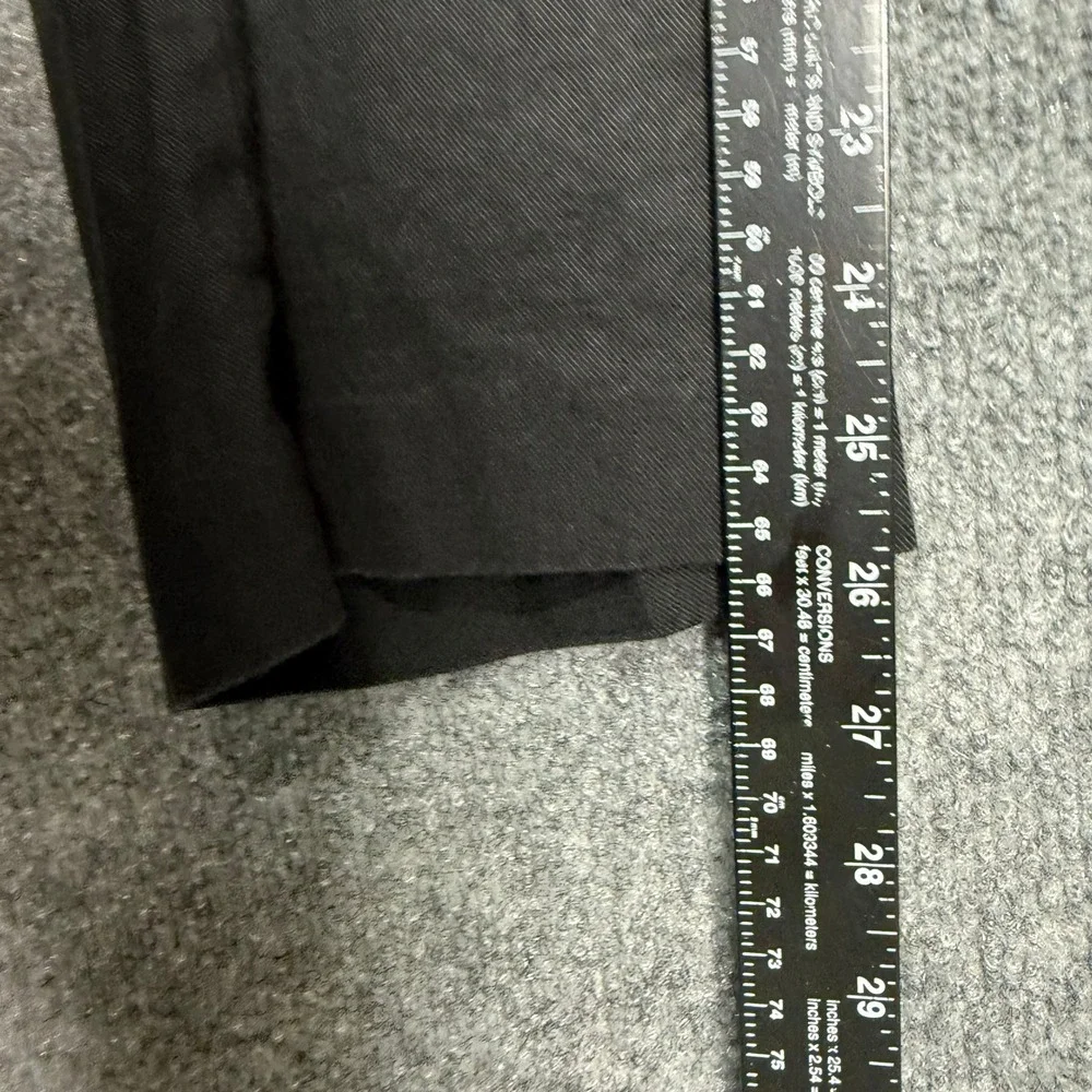 J Jill Pants Womens‎ 10 Tall Black Linen Blend Stretch Straight Leg Crop Beach